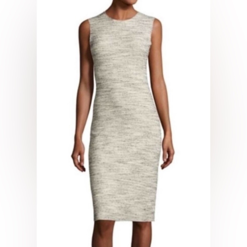 THEORY Eano Branson salt & pepper sheath dress. Body con w/ stretch. Like new. - Picture 3 of 9